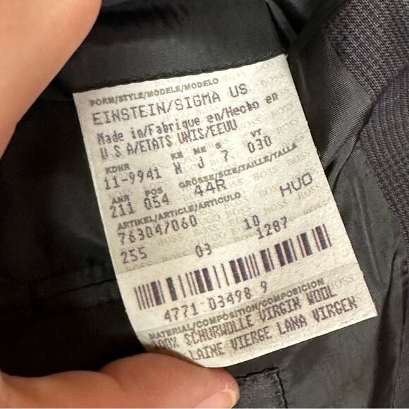 Hugo Boss Vintage Super 100’s Einstein Sigma Blazer / Suit Jacket - Picture 6 of 9